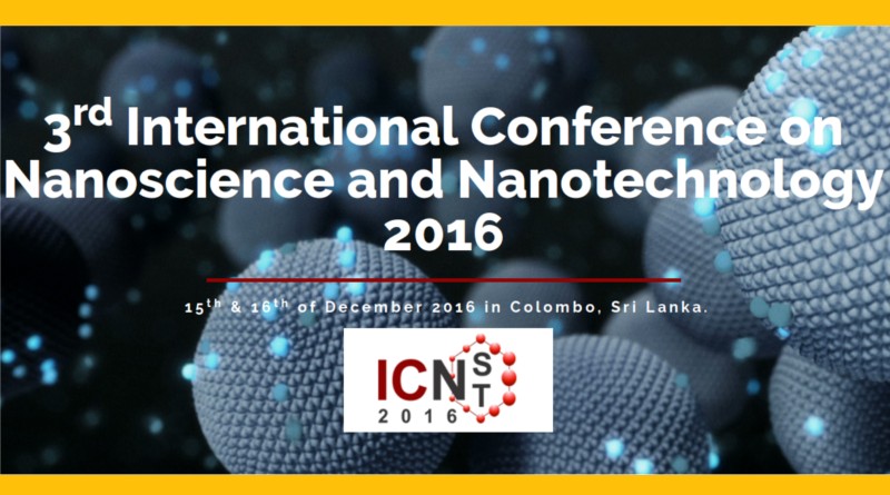 Nano technology and Nanoscience Confefernce Colombo Sri Lanka
